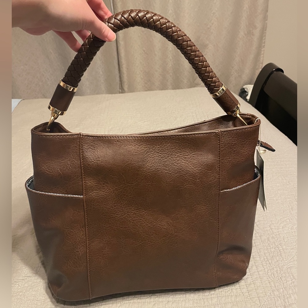 NWT! Le Meil brown leather purse.